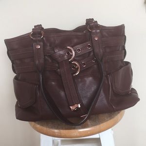 B makowsky Brown Hobo Bag